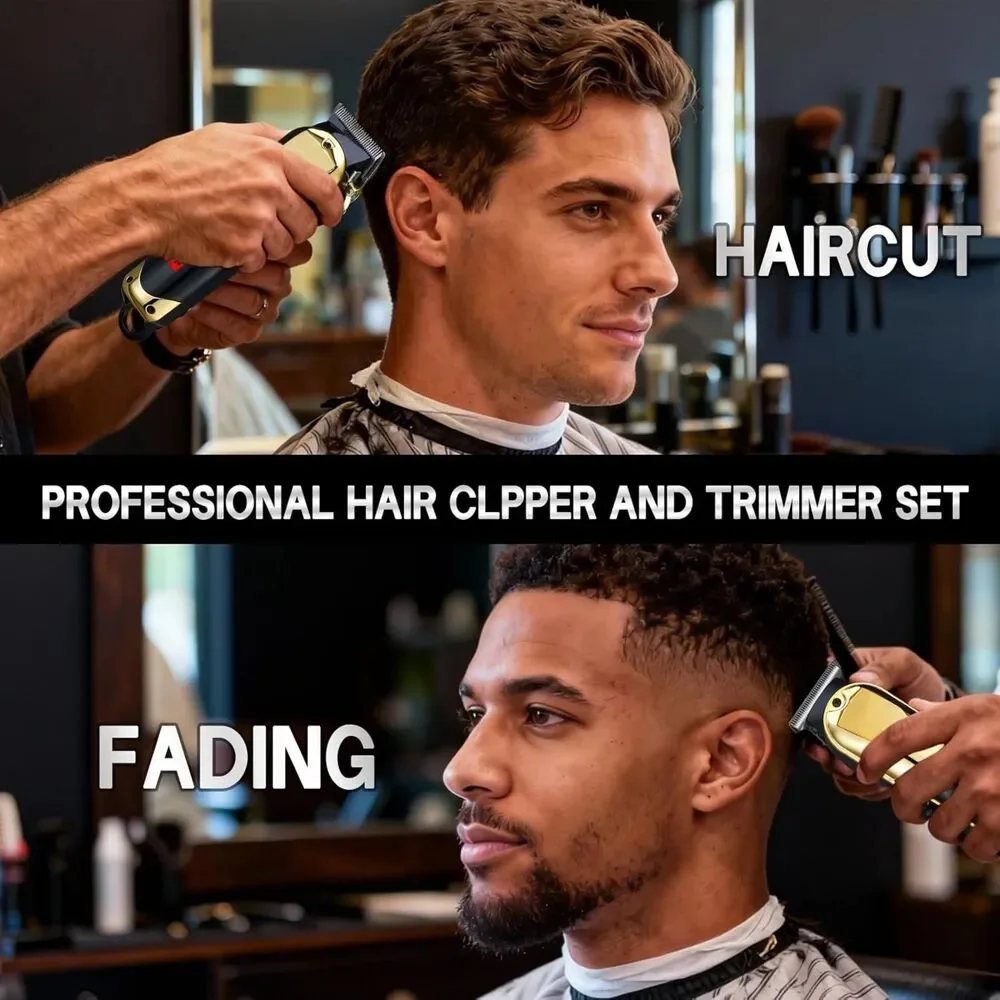 23-Piece Cordless Hair Clipper & Trimmer Barber Grooming Kit